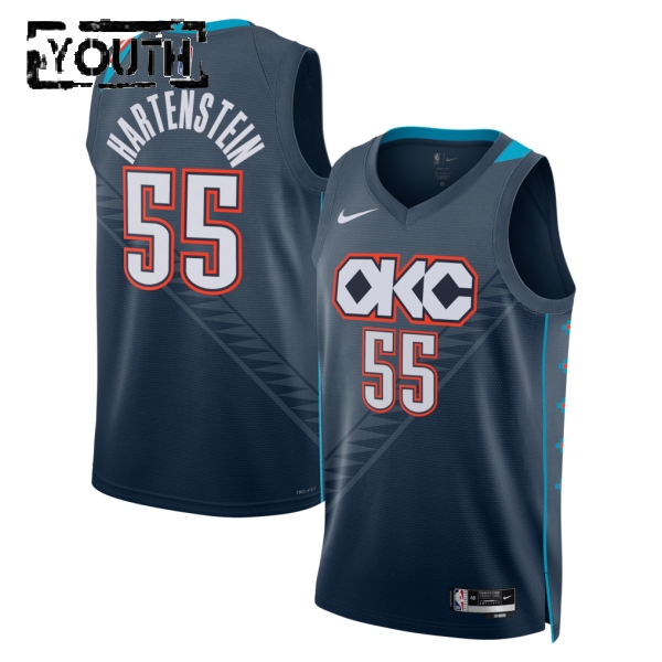 Oklahoma City Thunder Trikot Isaiah Hartenstein Nike 2025-26 City Edition Schwarz Swingman - Kinder Oklahoma City Thunder Trikot Isaiah Hartenstein Nike 2025-26 City Edition Schwarz Swingman - Kinder